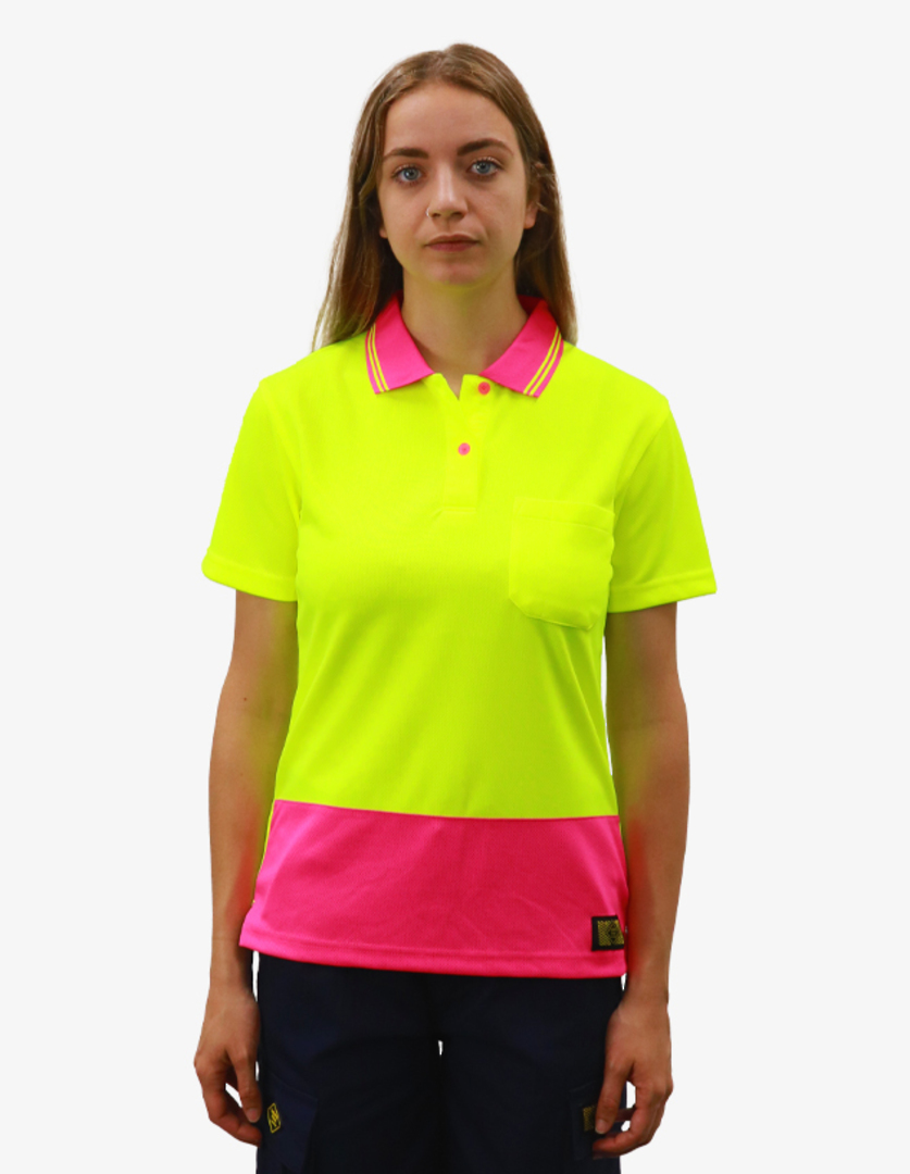 SFWP150L - Outlet. Hi Vis Polo Shirts. 3 Colourways In Stock. image 0